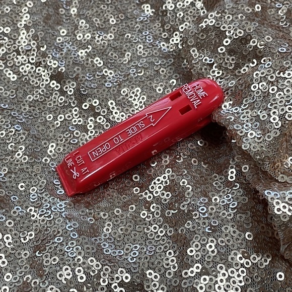 NWT Dessy Collection Off The Shoulder Sequin Trumpet Gown Dress Rose Gold 3011 - Picture 9 of 12